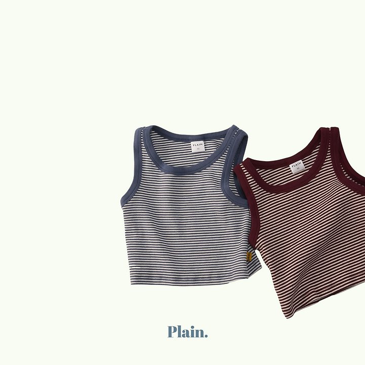 Plain - Korean Children Fashion - #childofig - Tongtong Stripe Sleeveless - 3