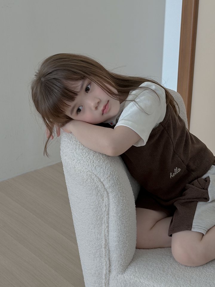 Plain - Korean Children Fashion - #childofig - Hello Waffle Sleeveless - 12