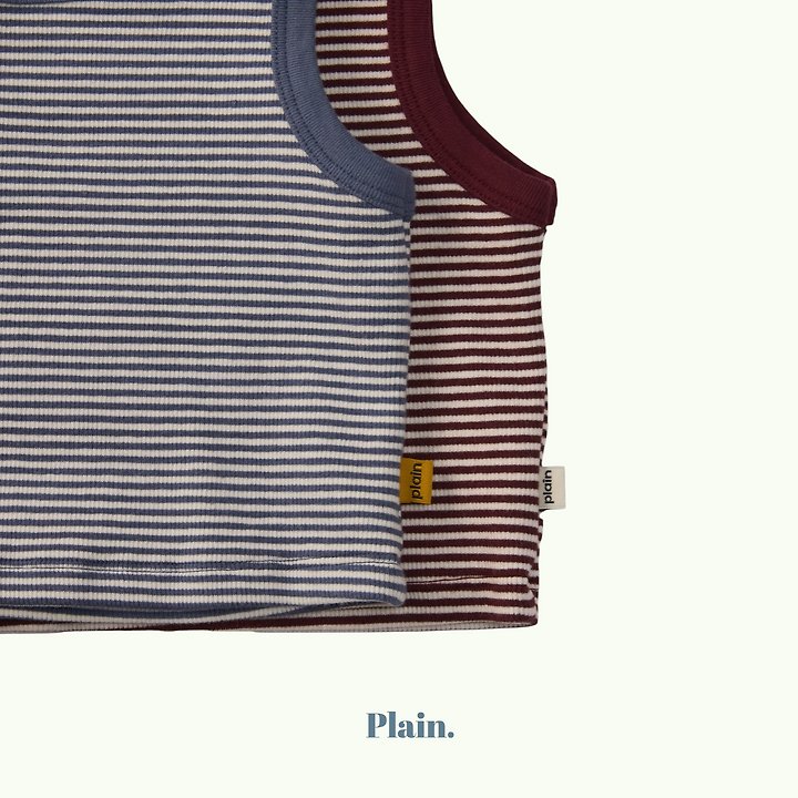Plain - Korean Children Fashion - #childofig - Tongtong Stripe Sleeveless - 4
