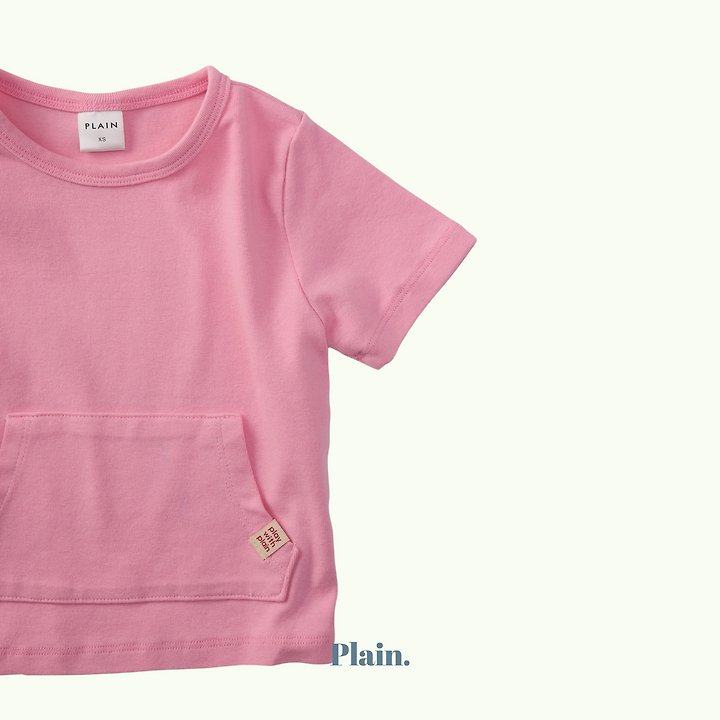 Plain - Korean Children Fashion - #designkidswear - Cotton Candy Pocket Tee - 7