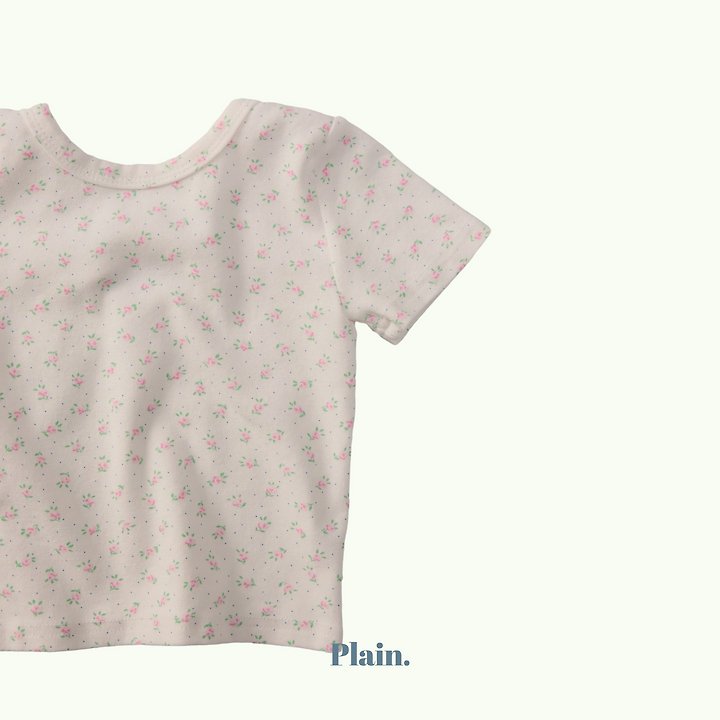 Plain - Korean Children Fashion - #designkidswear - Floral Tee - 3