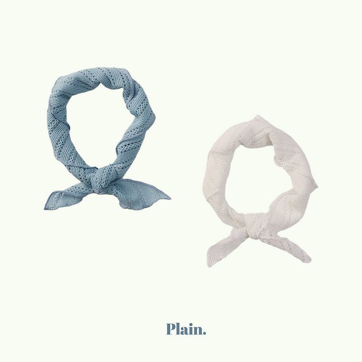 Plain - Korean Children Fashion - #discoveringself - Crochet Kerchief (Bandana) - 2