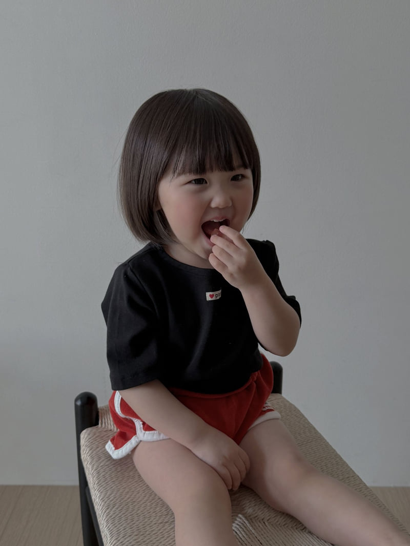 Plain - Korean Children Fashion - #kidsshorts - Basic Boat Neck Tee - 11