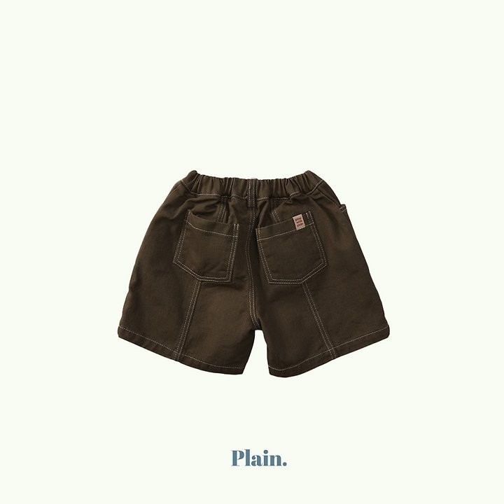 Plain - Korean Children Fashion - #fashionkids - Stitch Bermuda Pants - 4