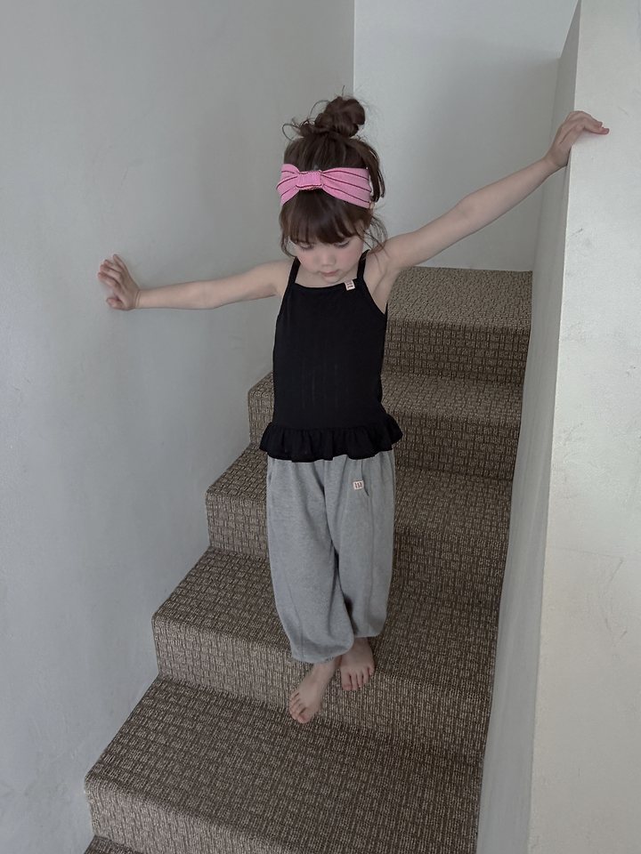 Plain - Korean Children Fashion - #kidsshorts - Summer Loopback Jogger Pants - 12