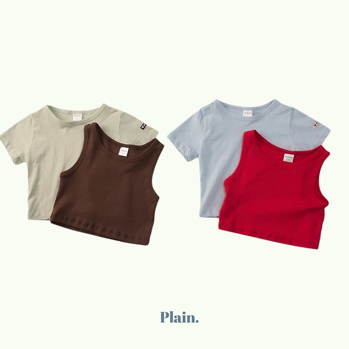 Plain - Korean Children Fashion - #kidsshorts - Plain Layered Set