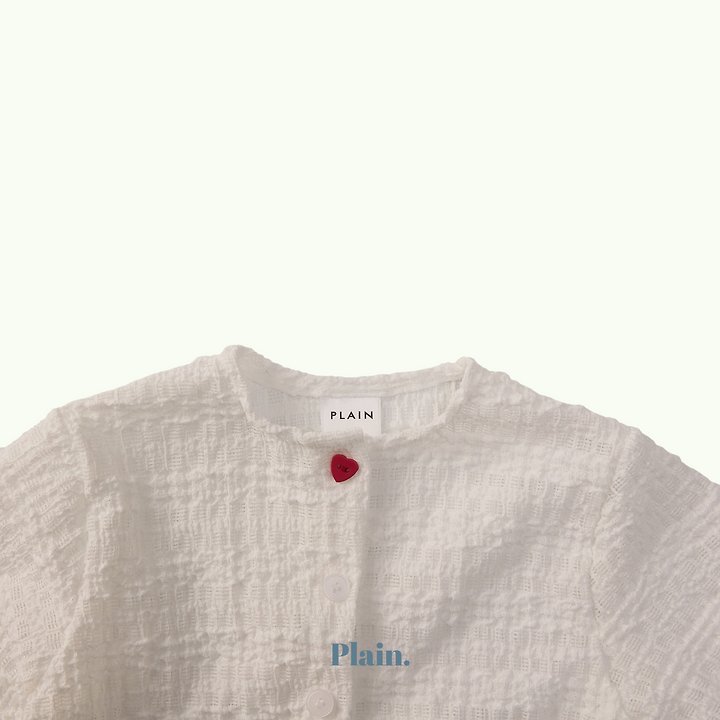 Plain - Korean Children Fashion - #kidsstore - Heart Summer Cardigan - 3