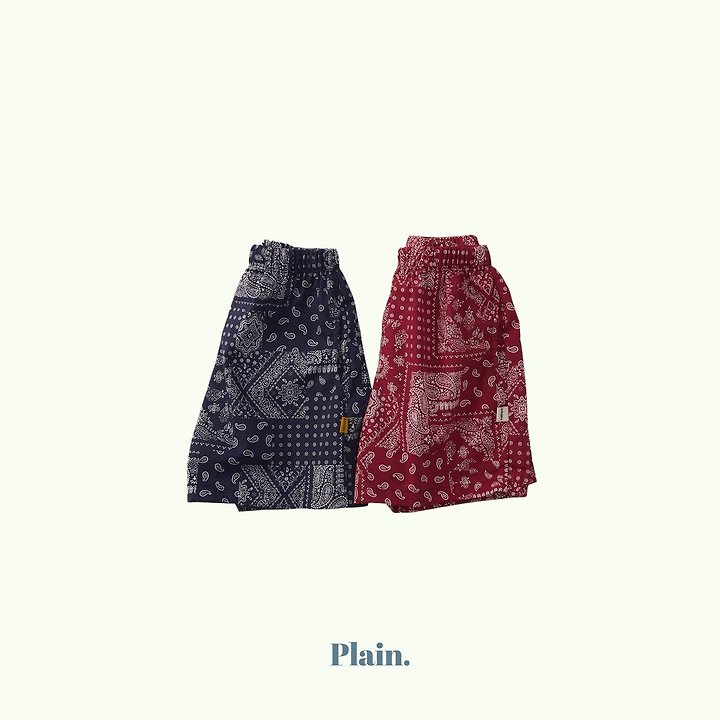 Plain - Korean Children Fashion - #kidsstore - Paisley Half Pants - 3