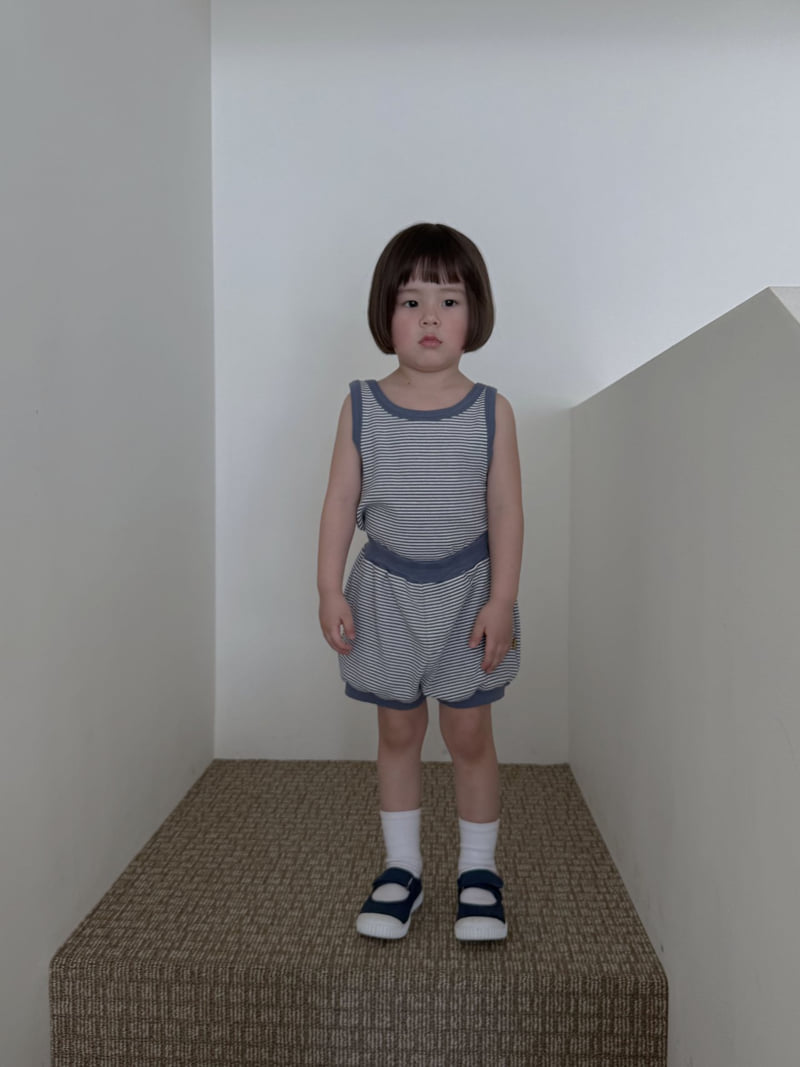 Plain - Korean Children Fashion - #kidzfashiontrend - Tongtong Stripe Sleeveless - 10