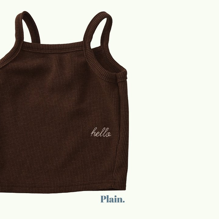 Plain - Korean Children Fashion - #kidzfashiontrend - Hello Waffle Sleeveless - 6