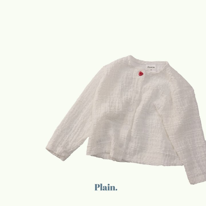 Plain - Korean Children Fashion - #kidsstore - Heart Summer Cardigan - 4