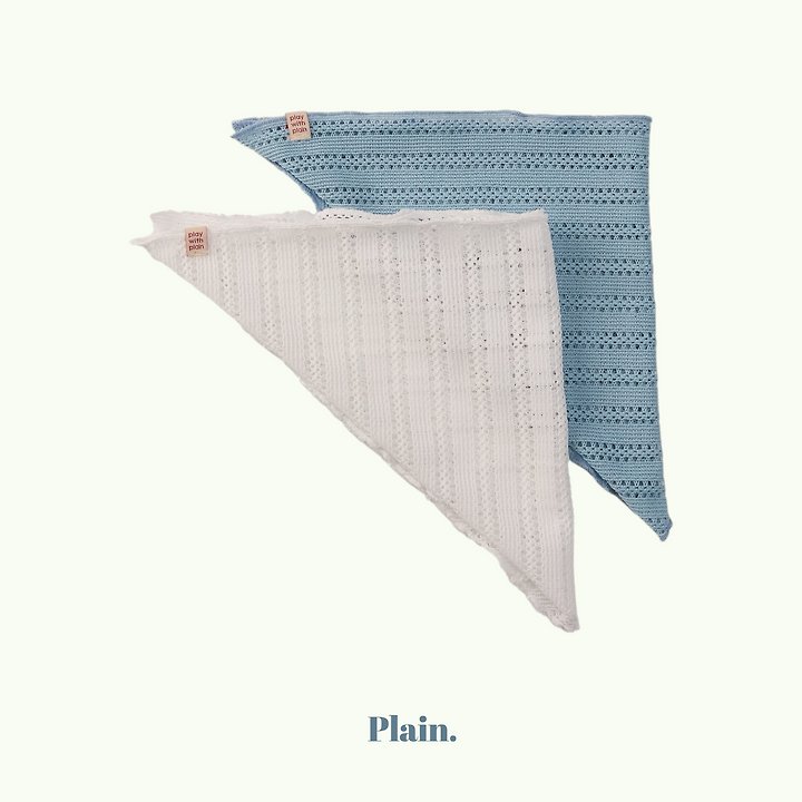 Plain - Korean Children Fashion - #kidzfashiontrend - Crochet Kerchief (Bandana) - 6