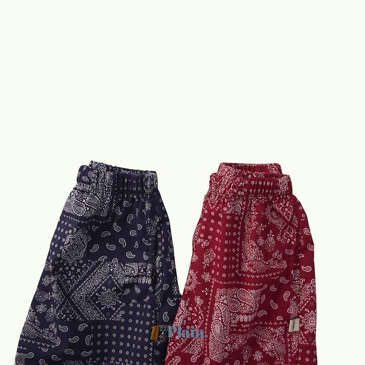 Plain - Korean Children Fashion - #kidsstore - Paisley Half Pants - 4