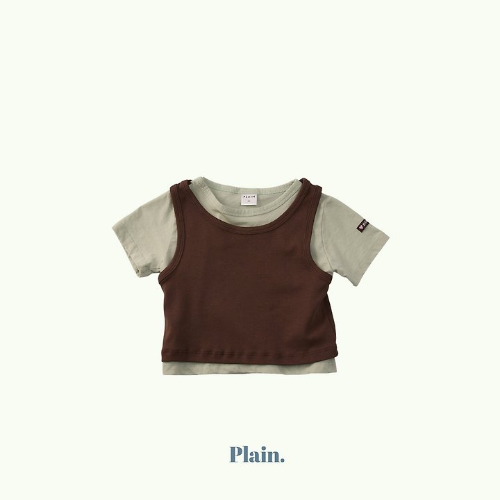 Plain - Korean Children Fashion - #kidzfashiontrend - Plain Layered Set - 3