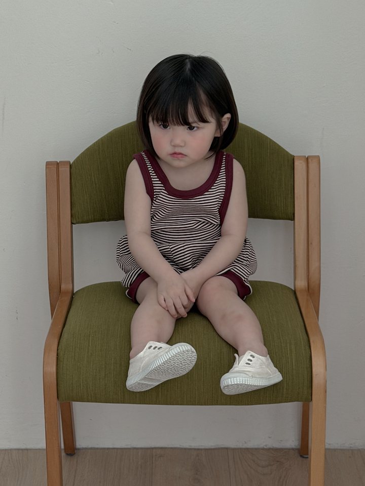 Plain - Korean Children Fashion - #littlefashionista - Tongtong Stripe Sleeveless - 12