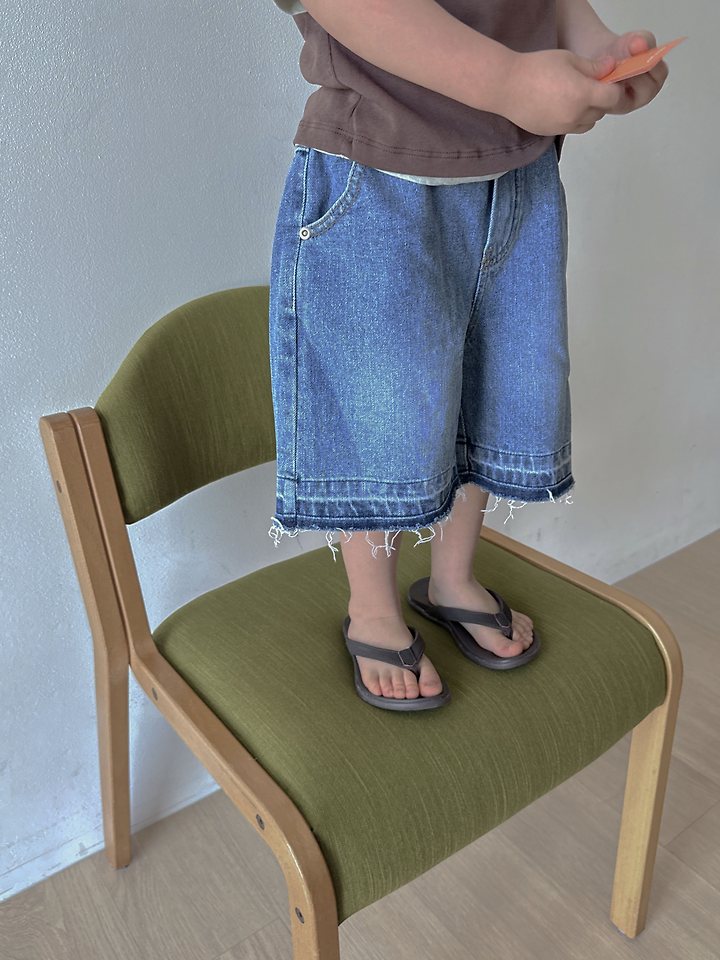 Plain - Korean Children Fashion - #littlefashionista - Vintage Denim Pants - 10