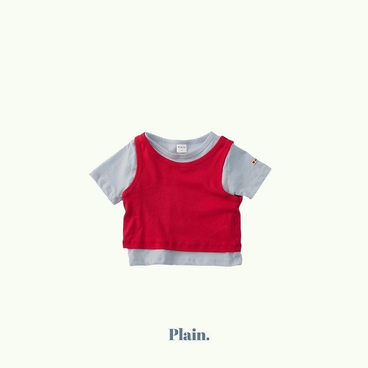 Plain - Korean Children Fashion - #littlefashionista - Plain Layered Set - 5