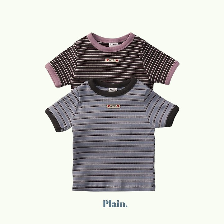 Plain - Korean Children Fashion - #magicofchildhood - Stripe Ringer Tee
