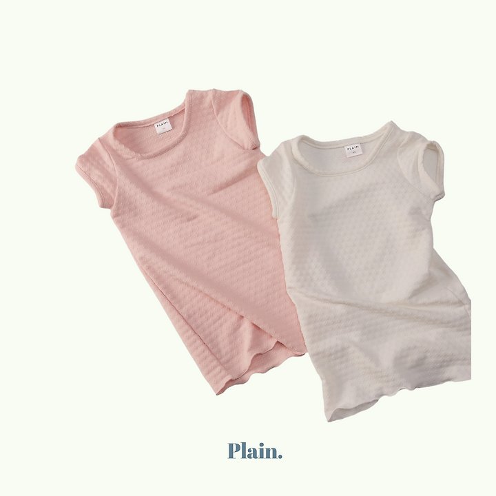 Plain - Korean Children Fashion - #magicofchildhood - Popcorn One-piece - 3