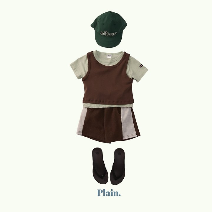 Plain - Korean Children Fashion - #magicofchildhood - Plain Layered Set - 6