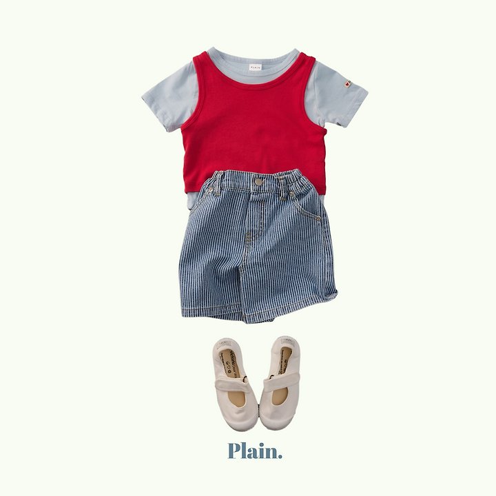 Plain - Korean Children Fashion - #minifashionista - Plain Layered Set - 7