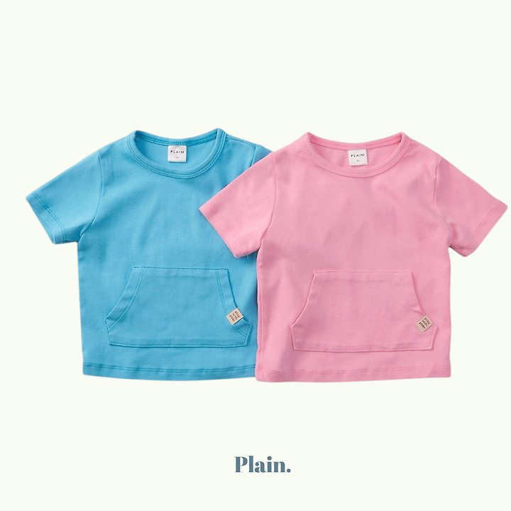 Plain - Korean Children Fashion - #prettylittlegirls - Cotton Candy Pocket Tee