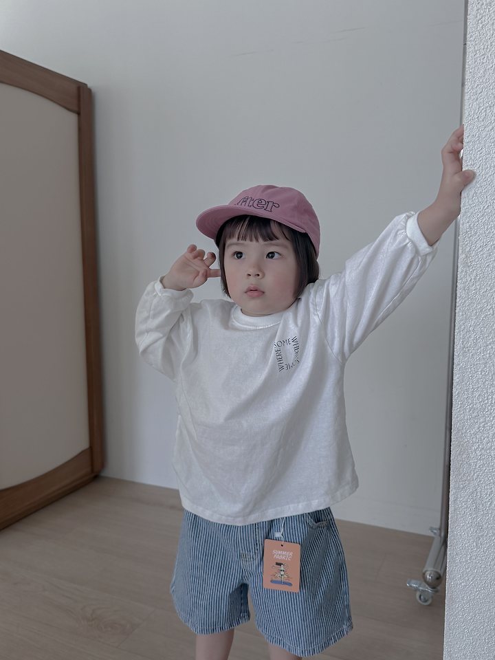Plain - Korean Children Fashion - #prettylittlegirls - Coni Stripe Denim Shorts - 12