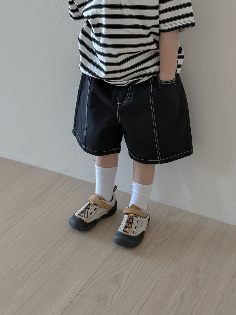 Plain - Korean Children Fashion - #prettylittlegirls - Stitch Bermuda Pants - 11