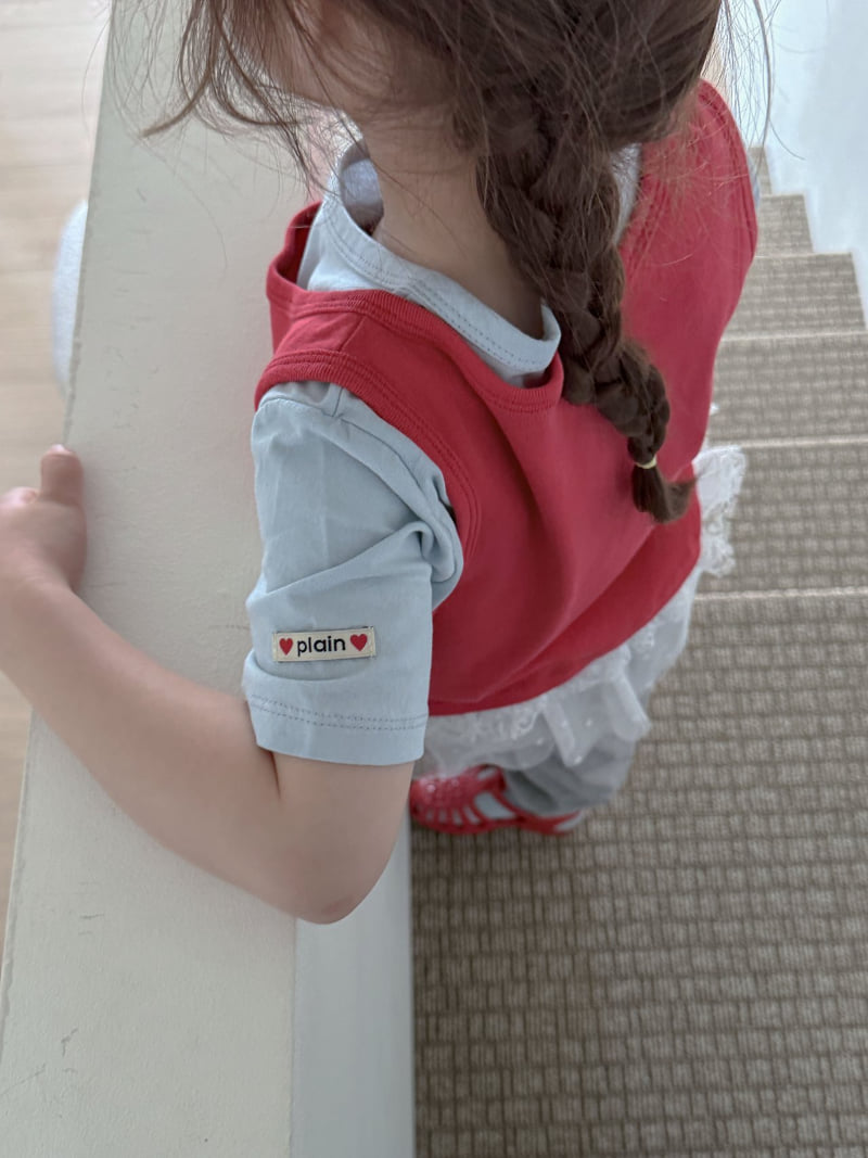 Plain - Korean Children Fashion - #todddlerfashion - Plain Layered Set - 9