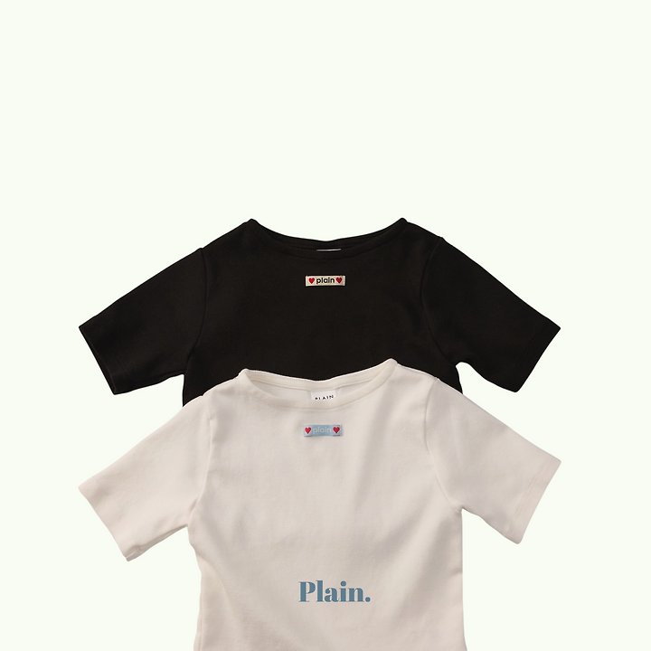 Plain - Korean Children Fashion - #todddlerfashion - Basic Boat Neck Tee - 4