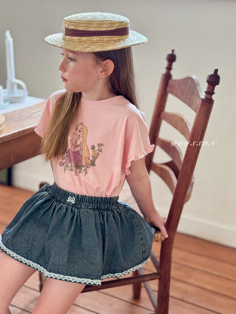 Poisson - Korean Children Fashion - #Kfashion4kids - Black Denim Skirt Pants - 10