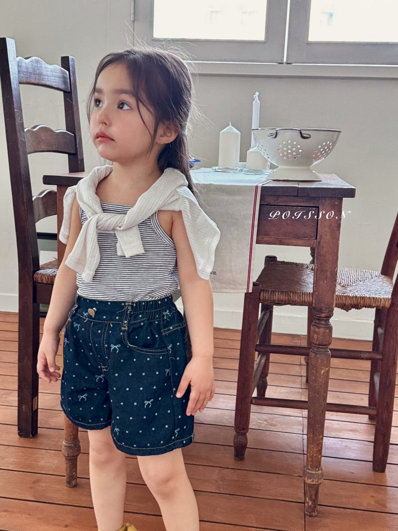 Poisson - Korean Children Fashion - #Kfashion4kids - Sweet Dot Denim Shorts - 8