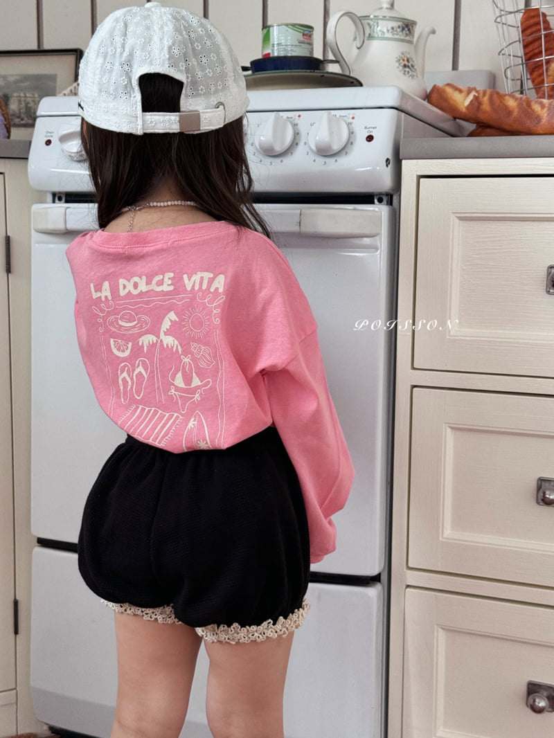 Poisson - Korean Children Fashion - #Kfashion4kids - Waffle Pumpkin Shorts - 9