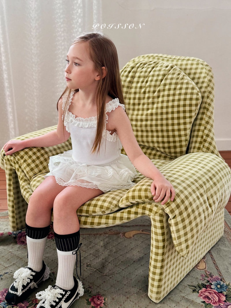 Poisson - Korean Children Fashion - #childofig - Frill Sleeveless Tee - 5
