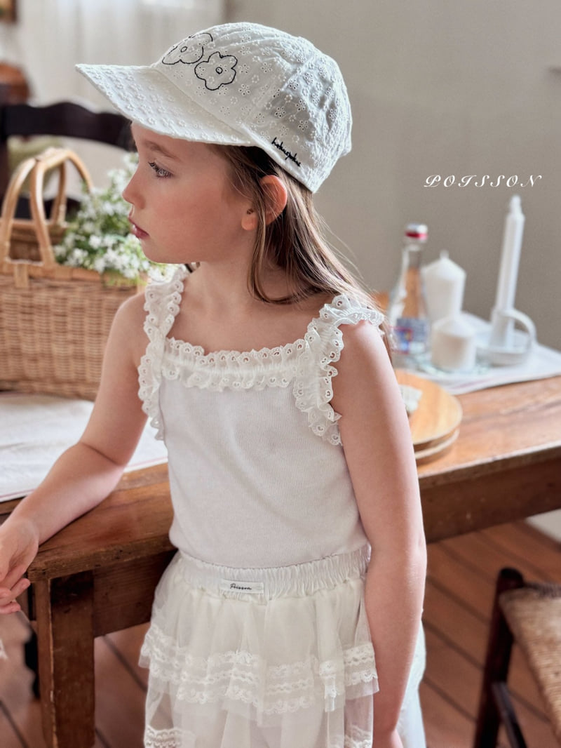 Poisson - Korean Children Fashion - #childofig - Frill Sleeveless Tee - 6