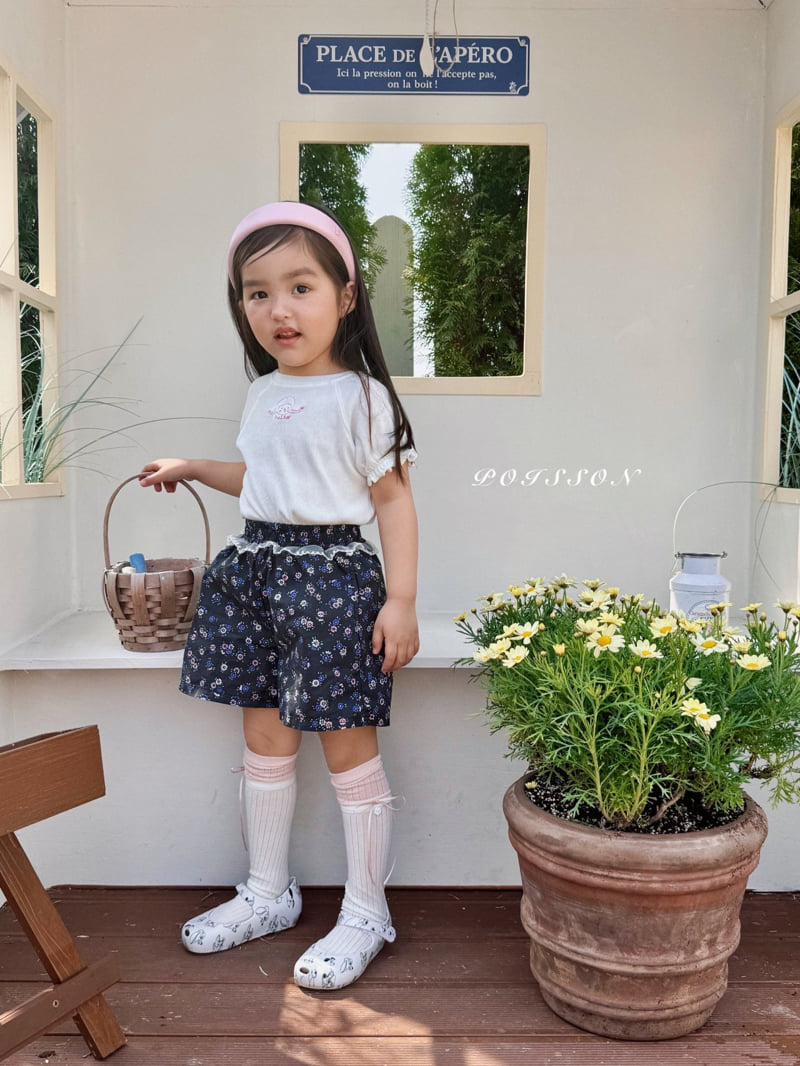 Poisson - Korean Children Fashion - #childofig - Girl Embroidery Tee - 12