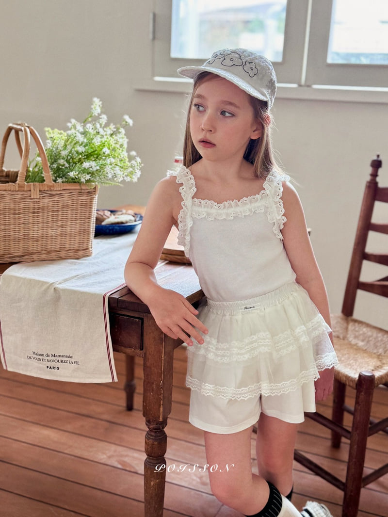 Poisson - Korean Children Fashion - #childrensboutique - Frill Sleeveless Tee - 7