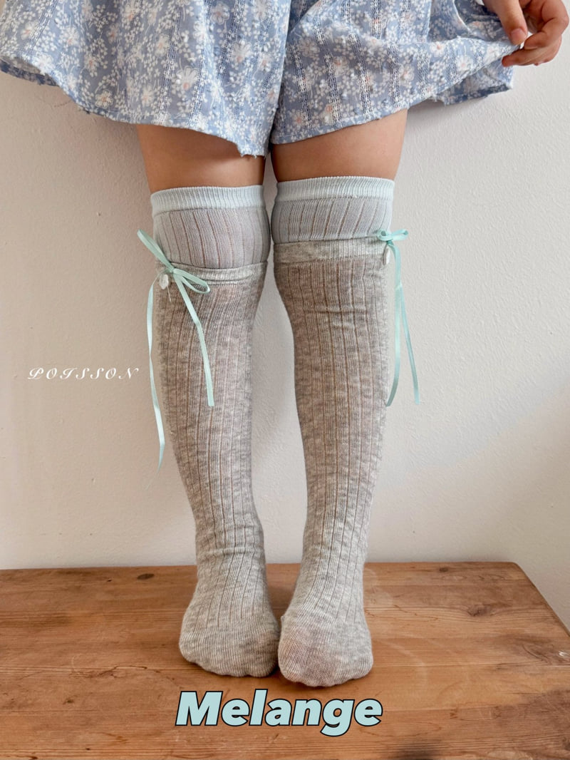Poisson - Korean Children Fashion - #childrensboutique - Two-Tone Long Socks - 12