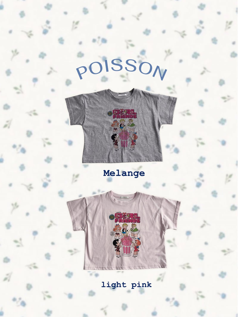 Poisson - Korean Children Fashion - #designkidswear - Girlfriends Tee - 3