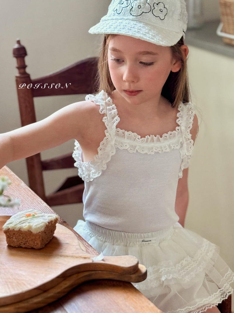 Poisson - Korean Children Fashion - #discoveringself - Frill Sleeveless Tee - 9