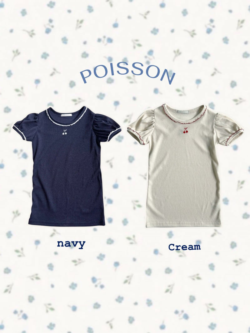 Poisson - Korean Children Fashion - #discoveringself - Cherry Puff One-piece - 3