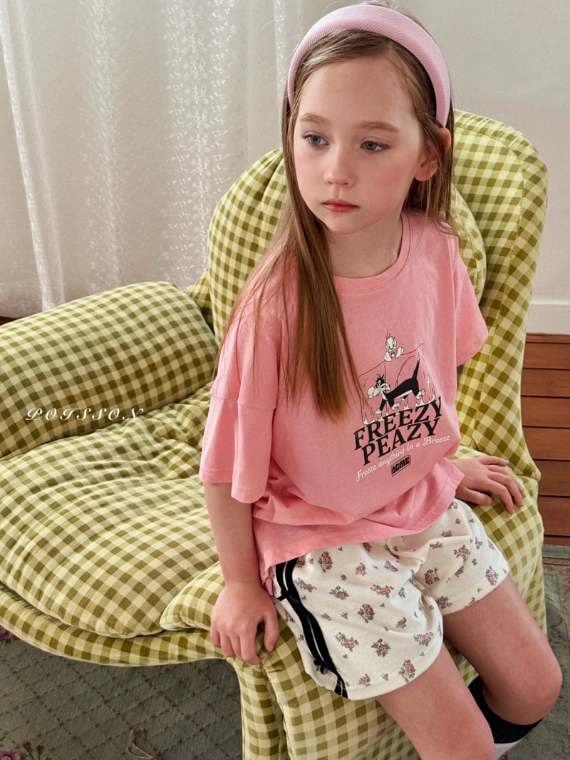 Poisson - Korean Children Fashion - #fashionkids - Flower Line Shorts - 10