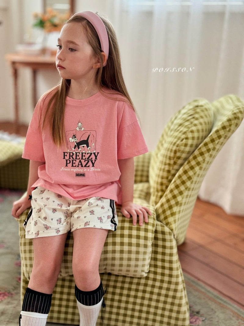 Poisson - Korean Children Fashion - #kidsshorts - Flower Line Shorts - 11