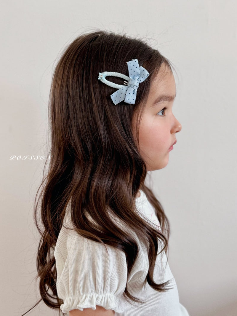 Poisson - Korean Children Fashion - #kidsshorts - Madeleine Ribbon Hairpin - 10