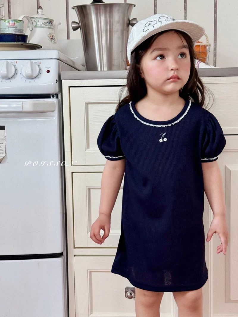Poisson - Korean Children Fashion - #kidsshorts - Cherry Puff One-piece - 5
