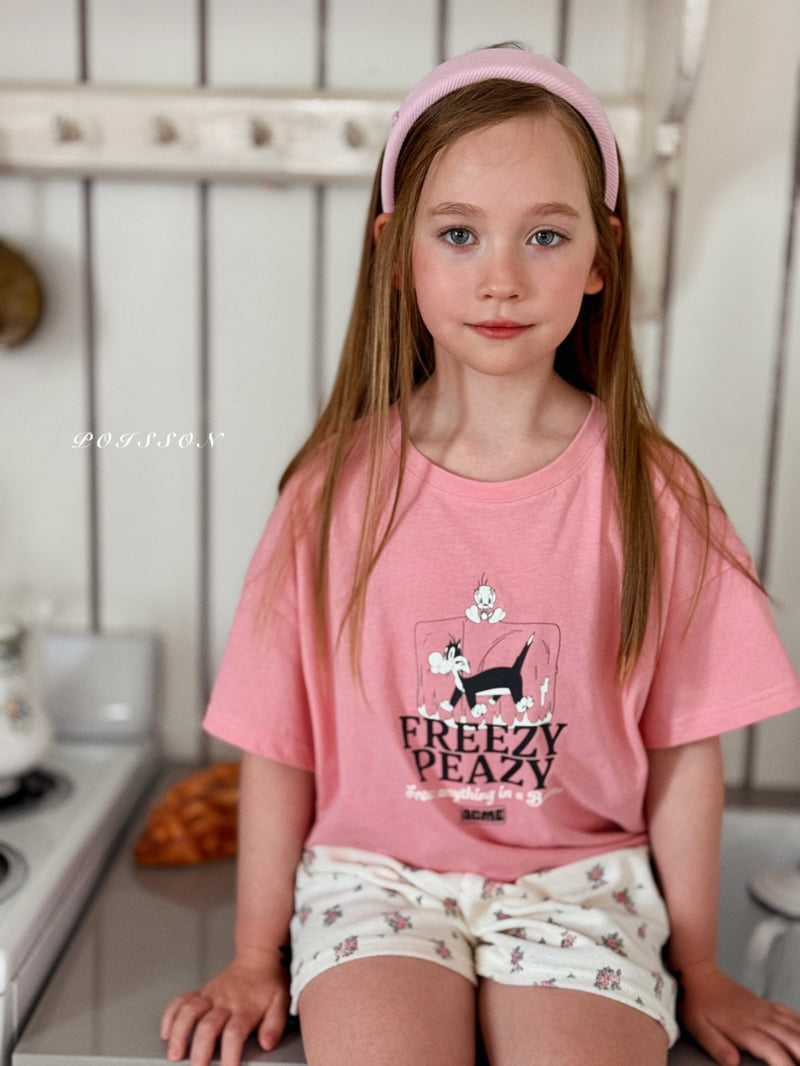 Poisson - Korean Children Fashion - #kidsstore - Flower Line Shorts - 12