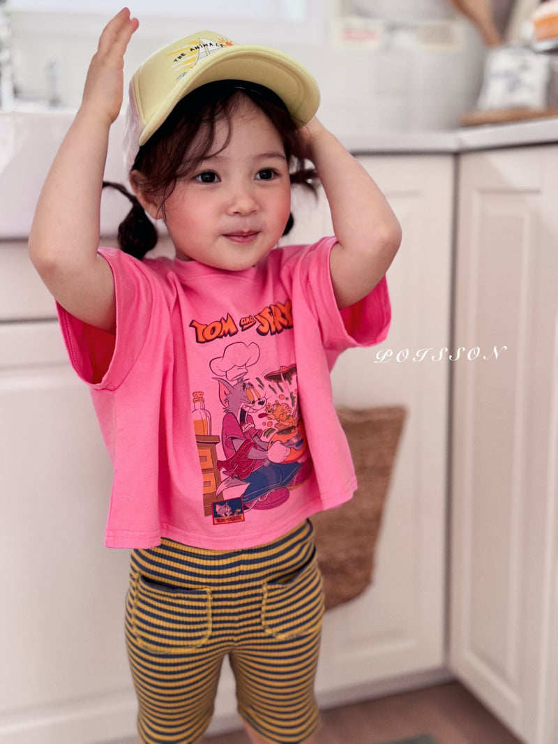 Poisson - Korean Children Fashion - #kidsshorts - Tom Jerry Tee - 4
