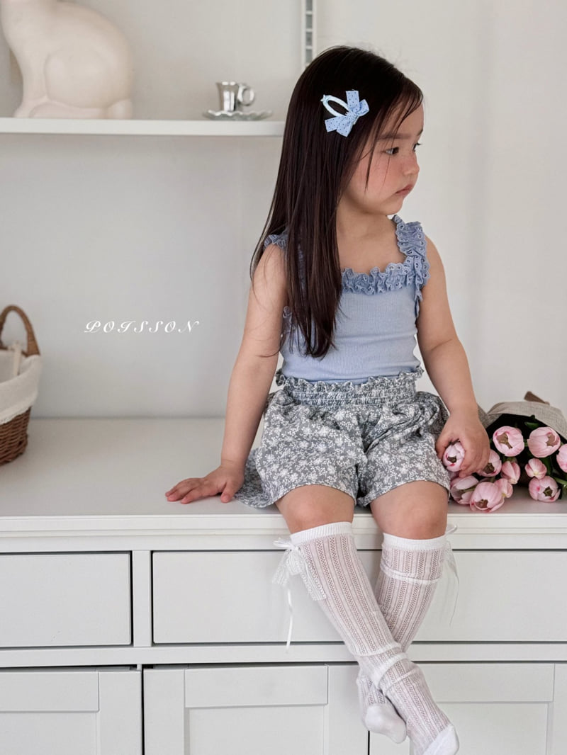 Poisson - Korean Children Fashion - #kidsstore - Frill Sleeveless Tee - 12