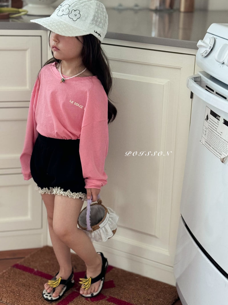 Poisson - Korean Children Fashion - #kidsstore - Waffle Pumpkin Shorts - 7