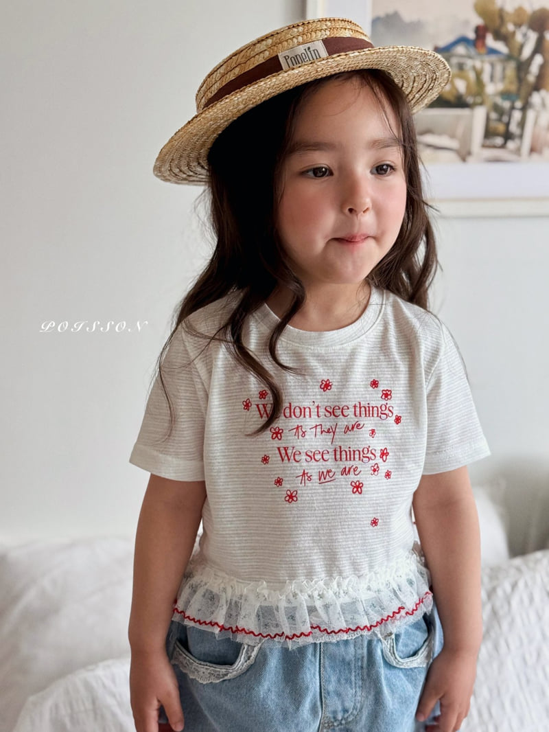 Poisson - Korean Children Fashion - #kidsshorts - Bloom Frill Tee - 4